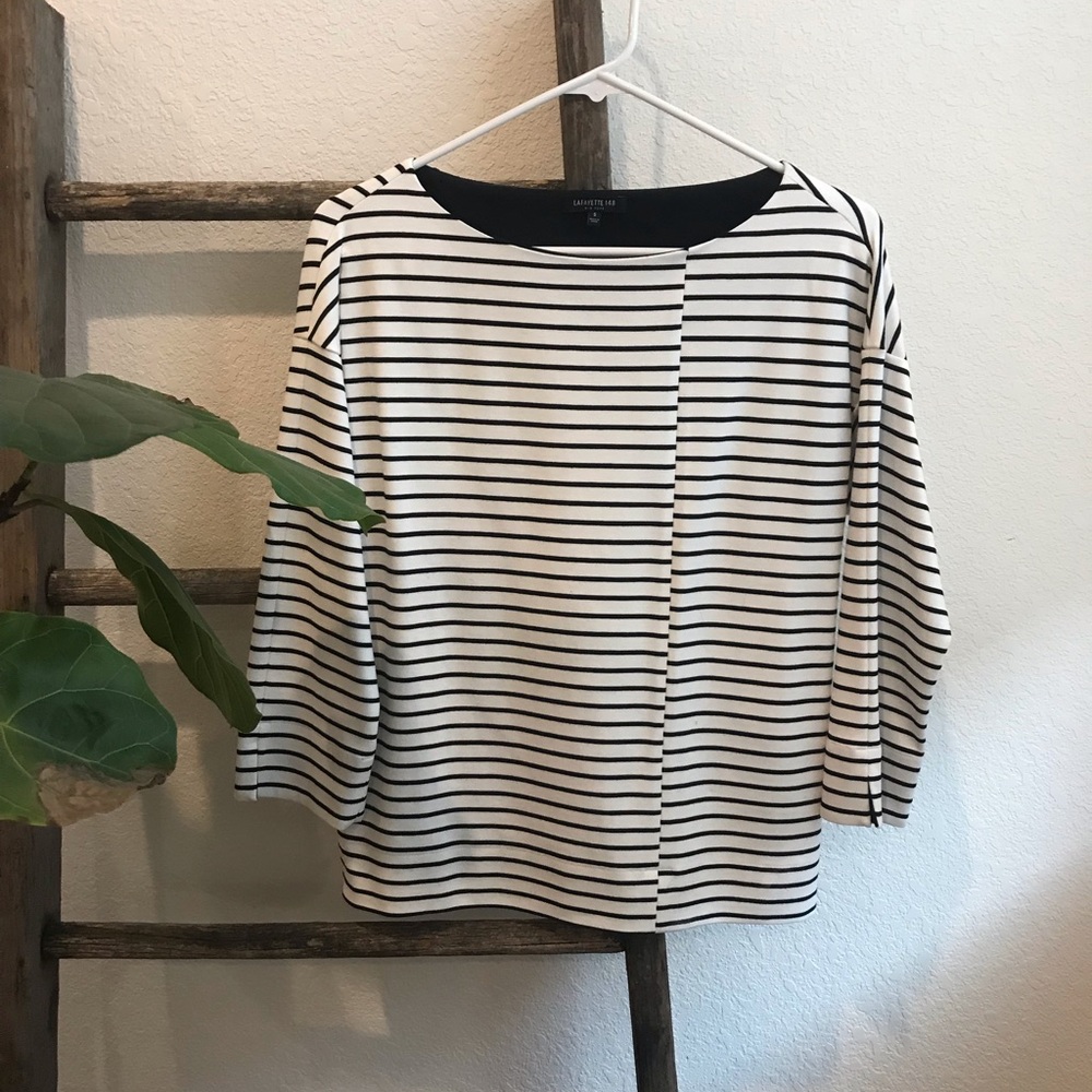 Lafayette 148 striped top